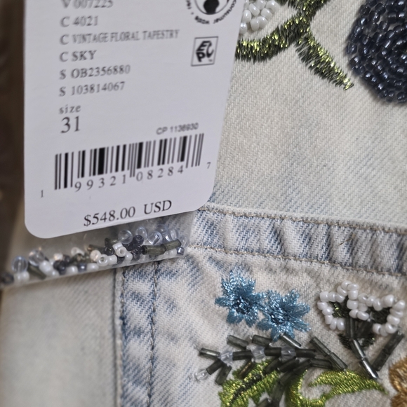 NWT WE THE FREE Mi Amore Wide-Leg Jeans Size 31 - Picture 13 of 13